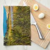 Quicksand stream vlakbij 90-Mile Beach, Nieuw-Zeel Theedoek (Quarter Fold)