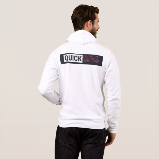 "Quicksens Surf Hoodie – Ocean Freedom Sweatshirt (Achterkant volledig)
