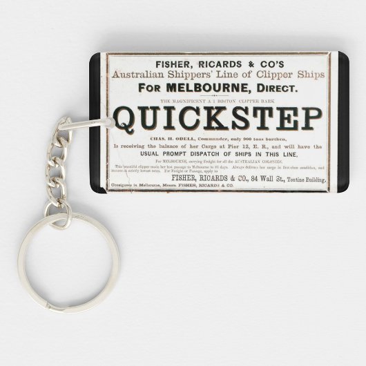 Quickstep Clipper zeilschepen 1859 Sleutelhanger