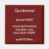 QUICKTORIAL MAGNEET (Voorkant)