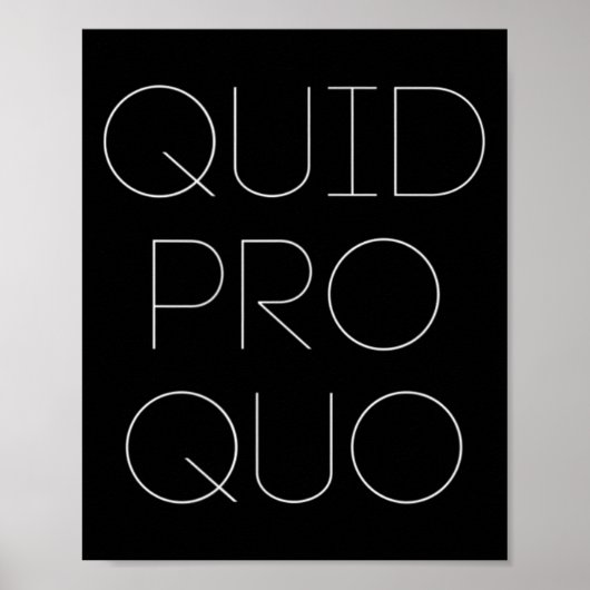 Quid Pro Quo Poster (Voorkant)