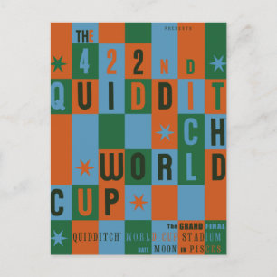 QUIDDITCH™ Poster voor wereldkampioenschappen voet Briefkaart