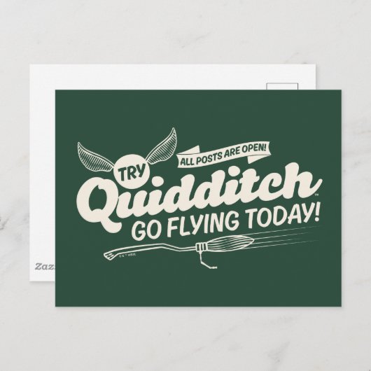QUIDDITCH™ Recruitment Poster Briefkaart (Voorkant / Achterkant)