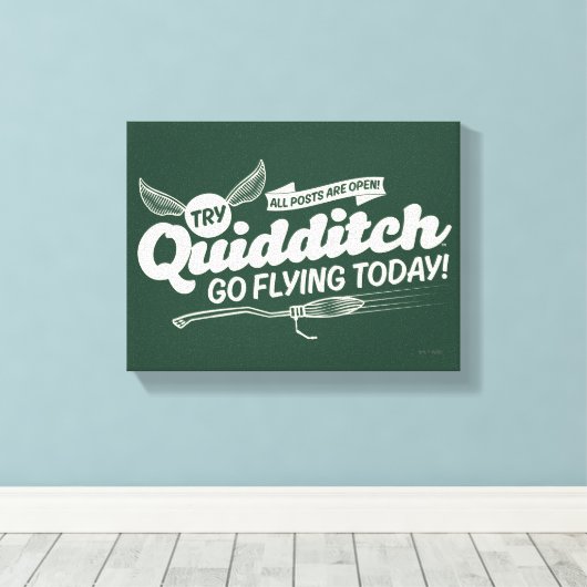 QUIDDITCH™ Recruitment Poster Canvas Afdruk (Insitu (Houten vloer))