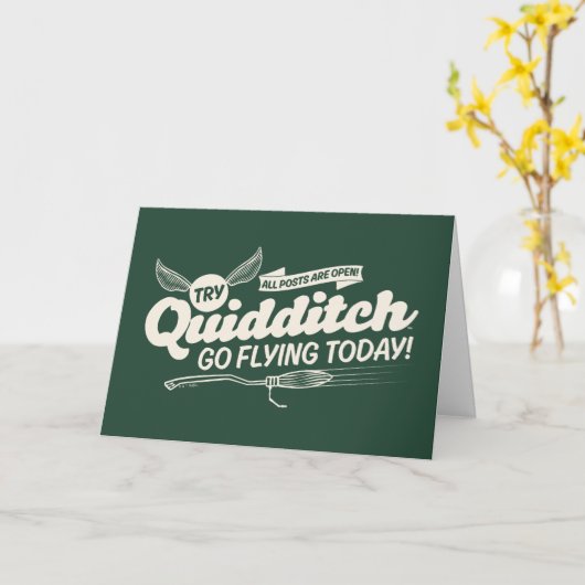 QUIDDITCH™ Recruitment Poster Kaart (Gele Bloem)