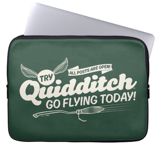 QUIDDITCH™ Recruitment Poster Laptop Sleeve (Voorkant)