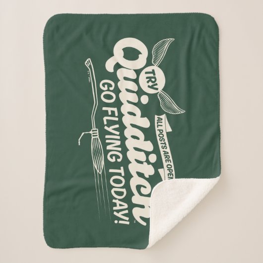 QUIDDITCH™ Recruitment Poster Sherpa Deken (Voorkant)