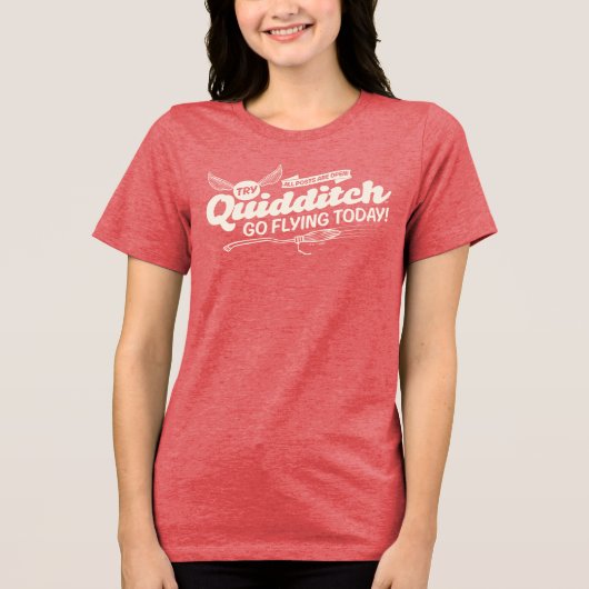 QUIDDITCH™ Recruitment Poster Tri-Blend Shirt (Voorkant)