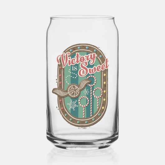 QUIDDITCH™ Victory is Sweet Holiday Cookie Graphic Blikvorm Glas (Voorkant)