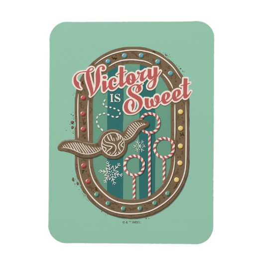 QUIDDITCH™ Victory is Sweet Holiday Cookie Graphic Magneet (Verticaal)