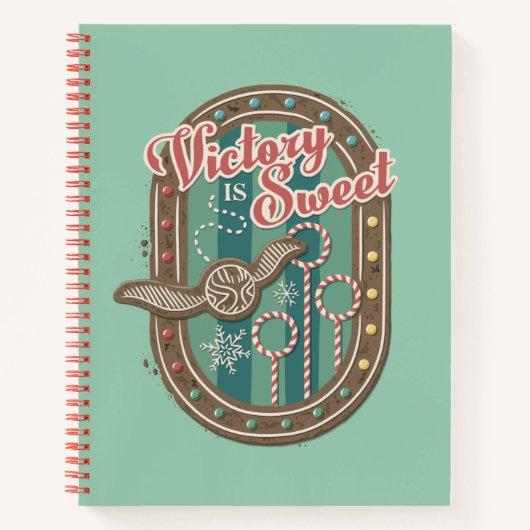 QUIDDITCH™ Victory is Sweet Holiday Cookie Graphic Notitieboek (Voorkant)