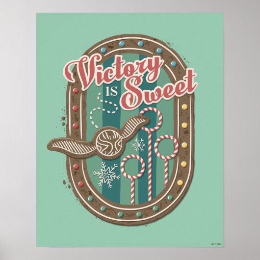 QUIDDITCH™ Victory is Sweet Holiday Cookie Graphic Poster (Voorkant)