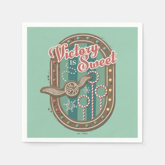 QUIDDITCH™ Victory is Sweet Holiday Cookie Graphic Servet (Voorkant)