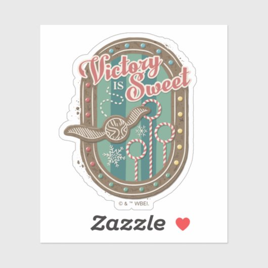 QUIDDITCH™ Victory is Sweet Holiday Cookie Graphic Sticker (Vel)