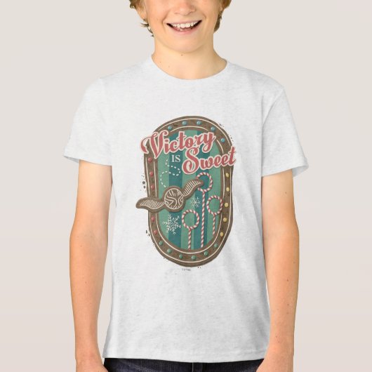QUIDDITCH™ Victory is Sweet Holiday Cookie Graphic Tri-Blend Shirt (Voorkant)