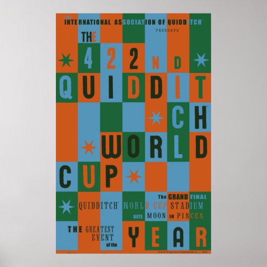 QUIDDITCH™ Wereldkampioenschap Schaakbord Poster (Voorkant)
