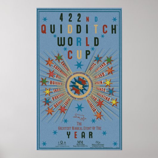 QUIDDITCH™ World Cup Blue Poster (Voorkant)
