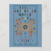 QUIDDITCH™ World Cup Blue Poster Briefkaart (Voorkant)