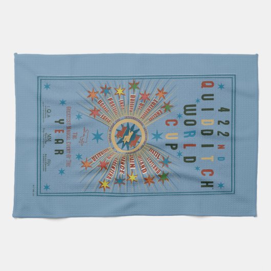 QUIDDITCH™ World Cup Blue Poster Theedoek (Horizontaal)