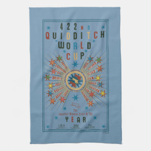 QUIDDITCH™ World Cup Blue Poster Theedoek