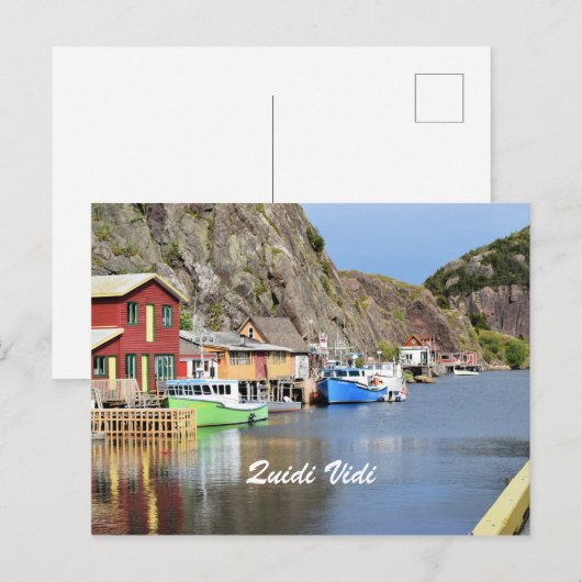 Quidi Vidi, Newfoundland en Labrador Briefkaart (Voorkant / Achterkant)