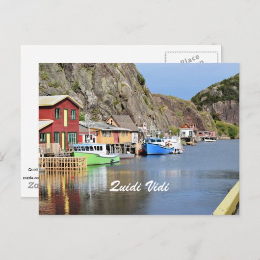Quidi Vidi, Newfoundland en Labrador Briefkaart (Voorkant / Achterkant)