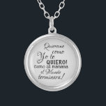 quiereme como yo te quiero como si manana el mundo zilver vergulden ketting<br><div class="desc">quiereme como yo te quiero como si manana el mundo terminara</div>