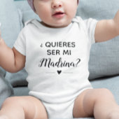 Quieres Ser Mi Madrina Godmoeder Voorstel Romper