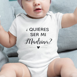 Quieres Ser Mi Madrina Godmoeder Voorstel Romper