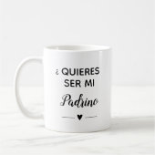 quieres ser mi padrino peetvader voorstel koffiemok (Links)