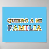 Quiero a mi Familia Español Ik hou van Mijn famili Poster (Voorkant)