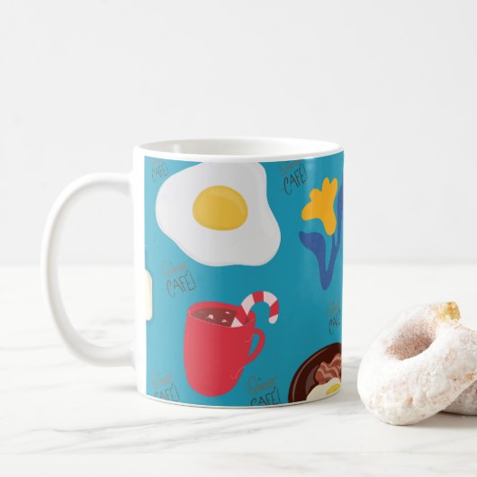 "Quiero Café" Ontbijtpatroon Mok (Met donut)