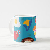 "Quiero Café" Ontbijtpatroon Mok (Voorkant links)