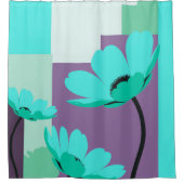 Quiet Abstract Floral Rhythm Douchegordijn (Voorkant)