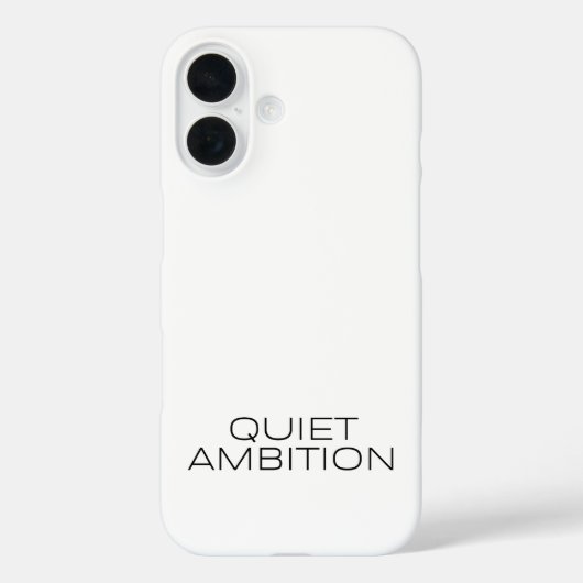 Quiet Ambition Sleek Phone Protector Case-Mate iPhone Case (Achterkant)
