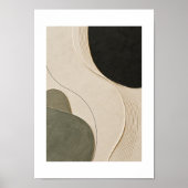 Quiet Arc | Minimal Abstract Plaster Art Print (Voorkant)