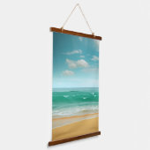 Quiet Beach Hangend Wandkleed (Gebogen)