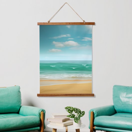 Quiet Beach Hangend Wandkleed (Woonkamer)