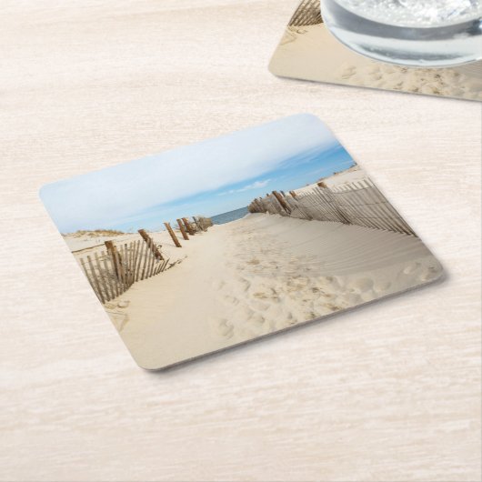 Quiet Beach Kartonnen Onderzetters (Schuin)