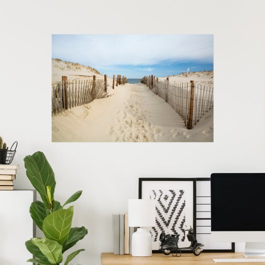 Quiet Beach Poster (Thuiskantoor)