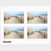 Quiet Beach Rechthoekige Sticker (Vel)