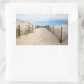 Quiet Beach Rechthoekige Sticker (Tas)