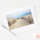 Quiet Beach Rechthoekige Sticker (Envelop)