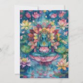 Quiet Becoming | Lotus Bloem Ontwerp Kaart (Achterkant)