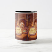 Quiet Before the Hatch Tweekleurige Koffiemok (Center)