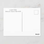 Quiet Bird Moment – Let the Day Unfold Dove Briefkaart (Achterkant)