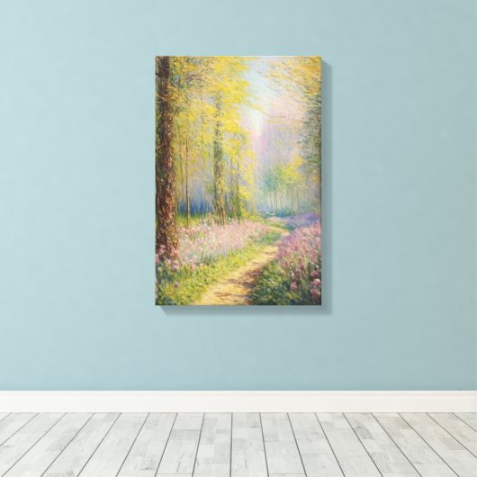 Quiet bos canvas afdruk (Insitu (Houten vloer))