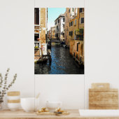 Quiet canal in Venice, Italy Poster (Keuken)