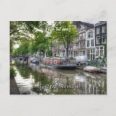 Quiet Canal Scene, Sights of Amsterdam Briefkaart (Voorkant)