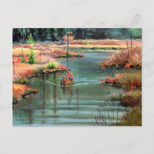 QUIET CANOE DOOR SHARON SHARPE BRIEFKAART (Voorkant)